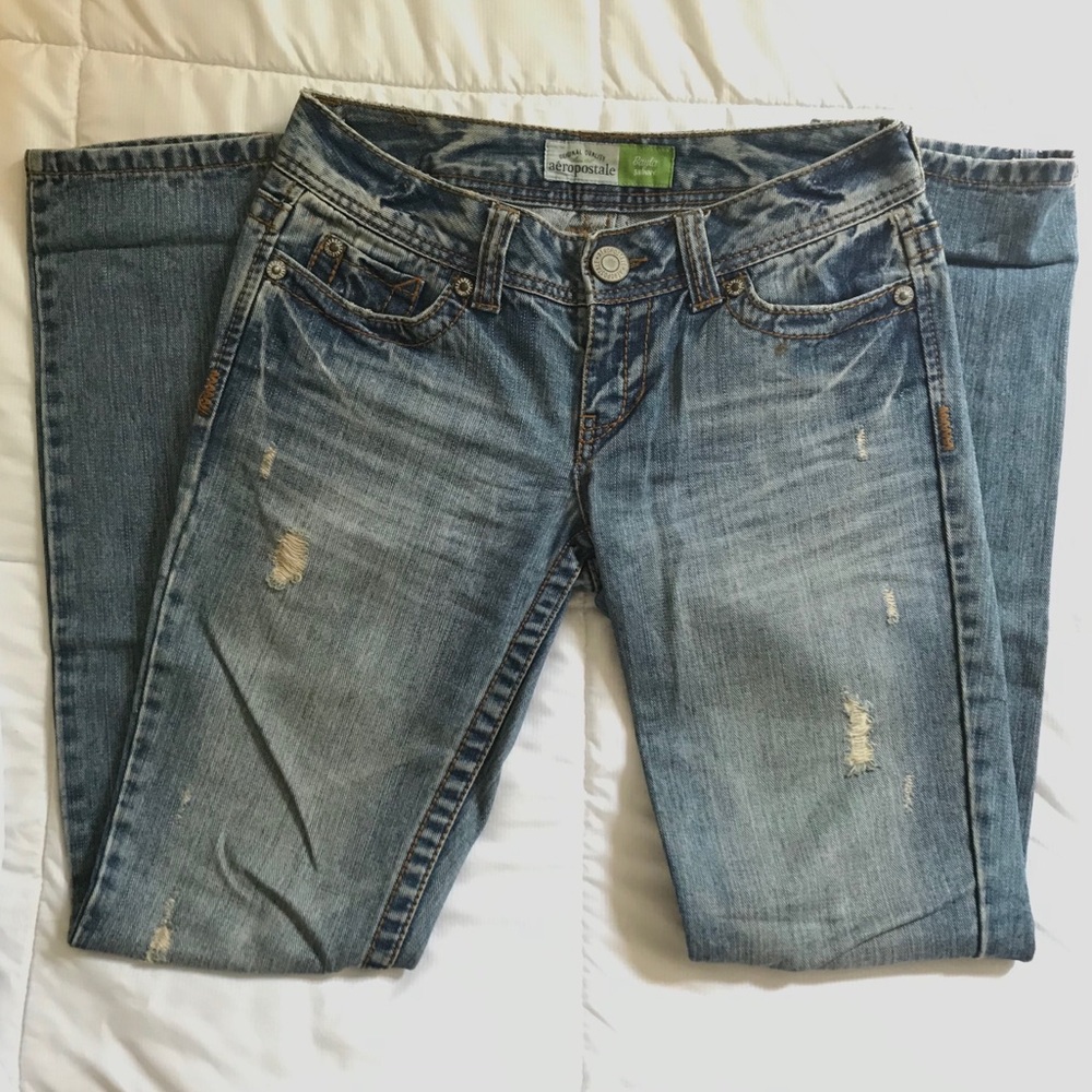 👖3/$27 Aeropostale Straight Leg Jeans - Picture 3 of 9